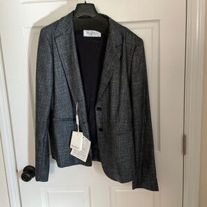 Max Mara blue jacket new with tags